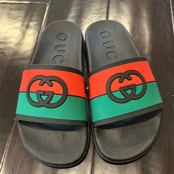 Gucci black-red-green slide size 36 or US 6 - Picture 2 of 11